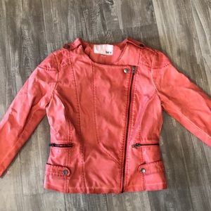 bar III Leather Jacket